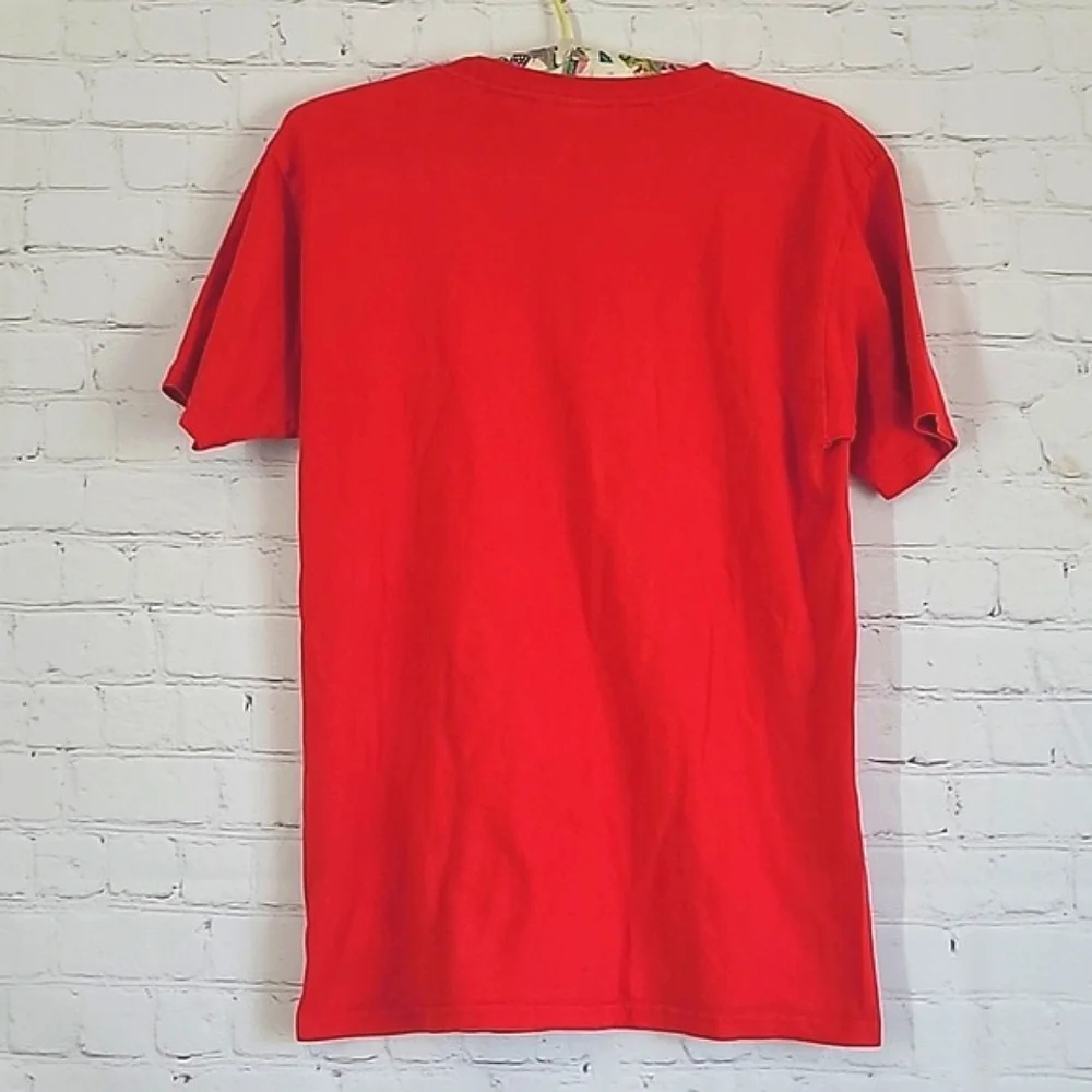 Vintage Y2K No Boundaries Chili Pepper Red Tattoo Jaguar Print Tee Tshirt Size S - Picture 12 of 15